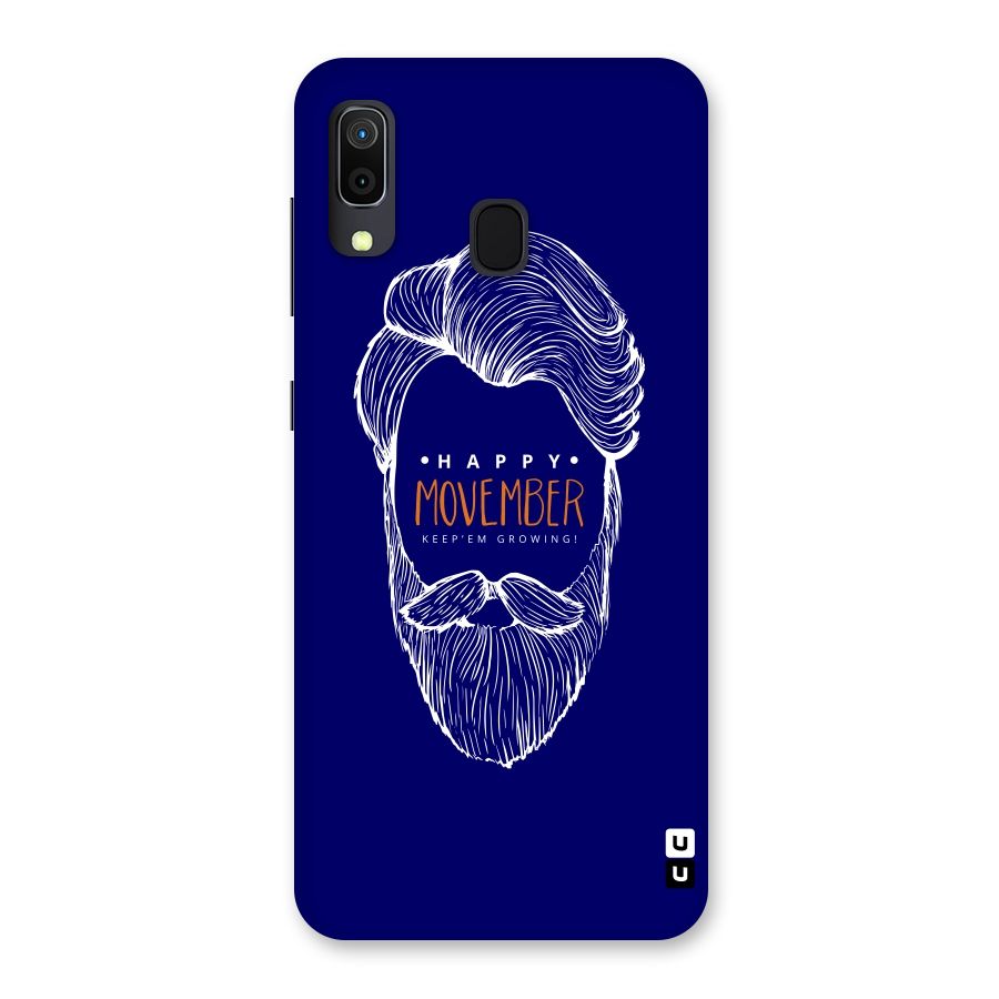 Happy Movember Blue Back Case for Galaxy A30