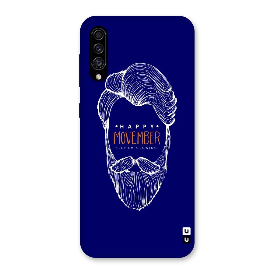 Happy Movember Blue Back Case for Galaxy A30s