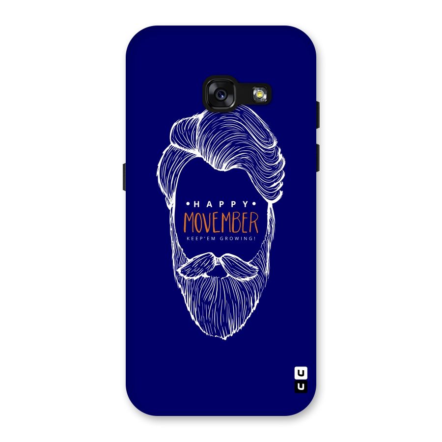 Happy Movember Blue Back Case for Galaxy A3 (2017)