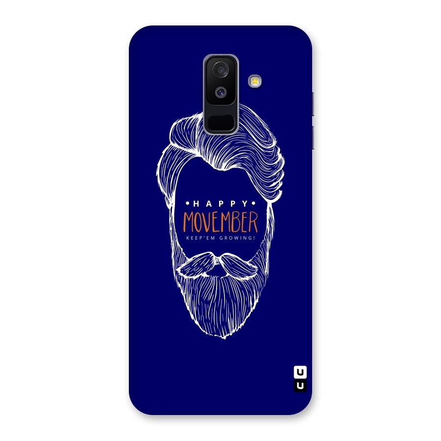 Happy Movember Blue Back Case for Galaxy A6 Plus