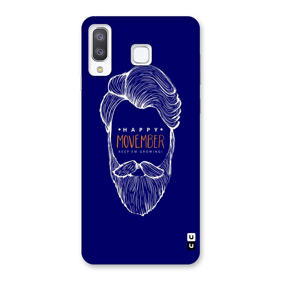 Happy Movember Blue Back Case for Galaxy A8 Star