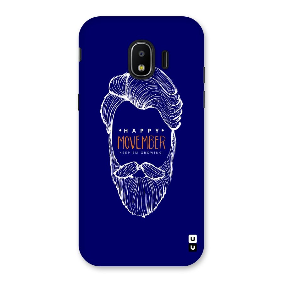 Happy Movember Blue Back Case for Galaxy J2 Pro 2018