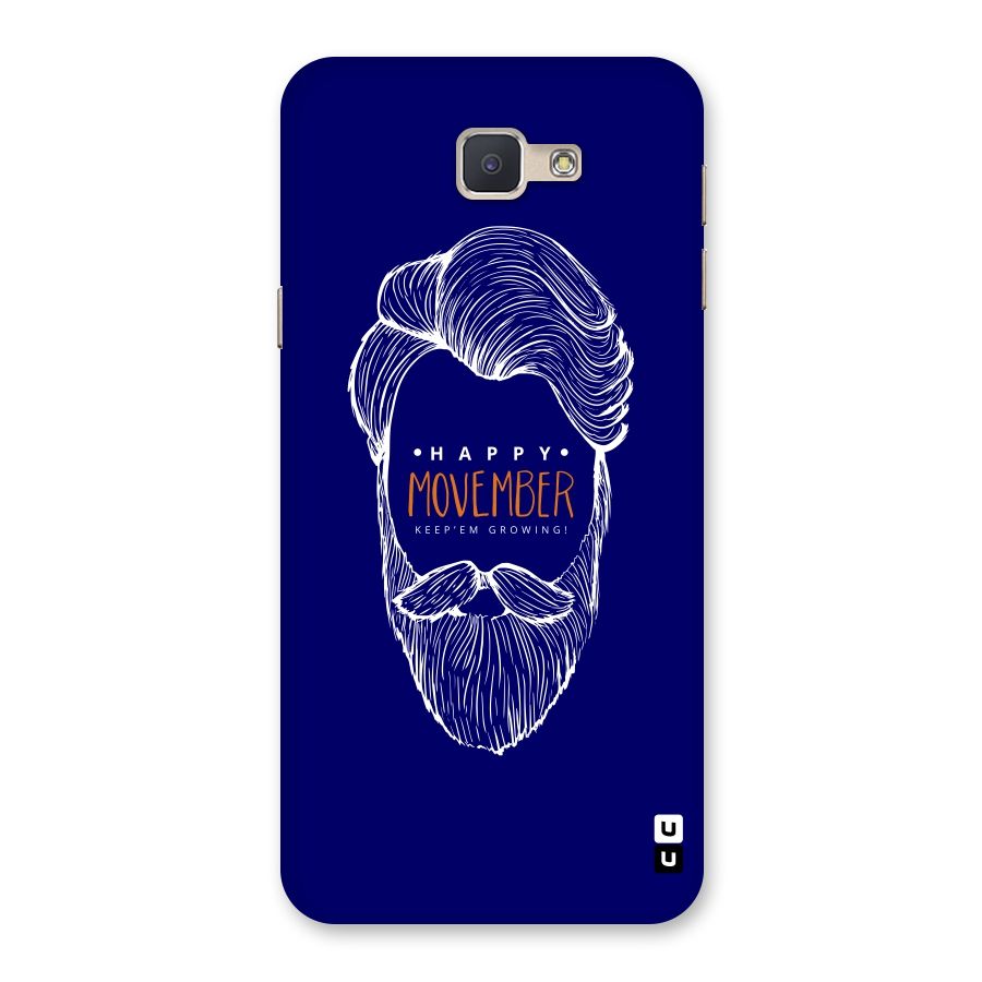 Happy Movember Blue Back Case for Galaxy J5 Prime