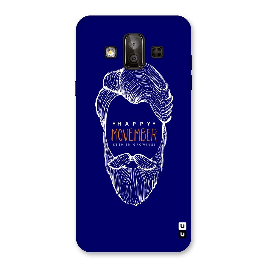 Happy Movember Blue Back Case for Galaxy J7 Duo