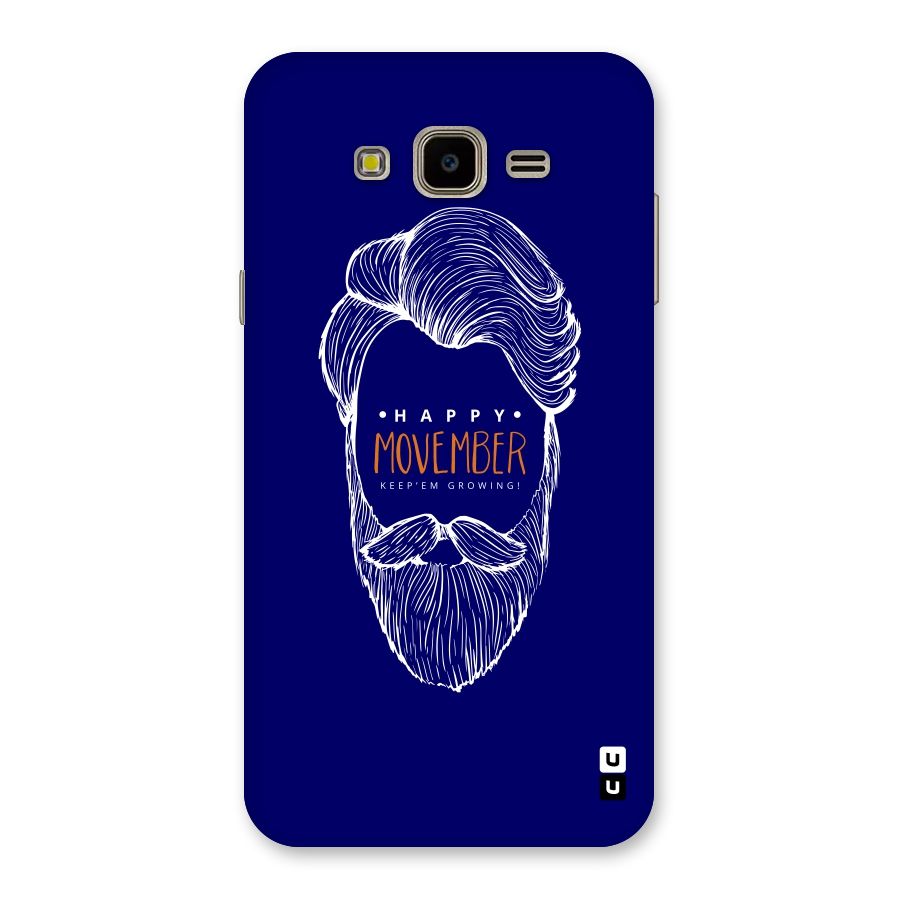 Happy Movember Blue Back Case for Galaxy J7 Nxt