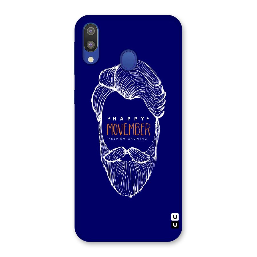 Happy Movember Blue Back Case for Galaxy M20