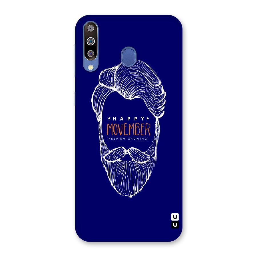 Happy Movember Blue Back Case for Galaxy M30