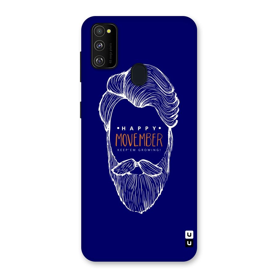 Happy Movember Blue Back Case for Galaxy M30s