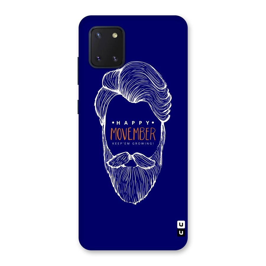 Happy Movember Blue Back Case for Galaxy Note 10 Lite