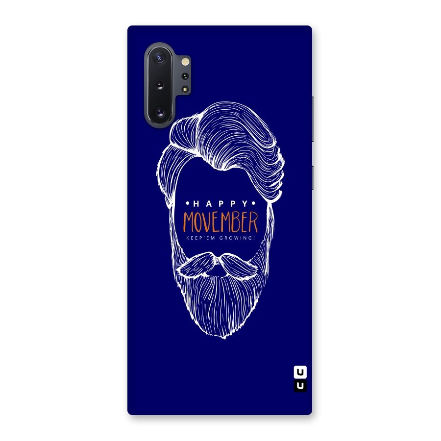 Happy Movember Blue Back Case for Galaxy Note 10 Plus
