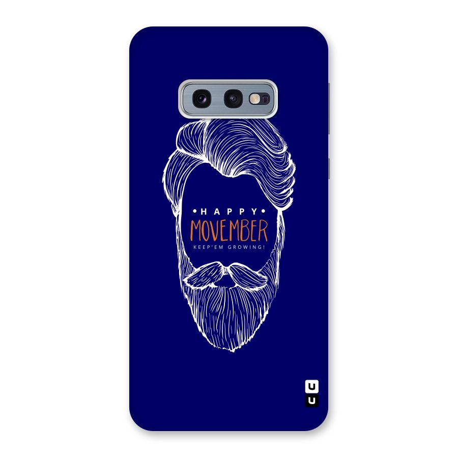 Happy Movember Blue Back Case for Galaxy S10e