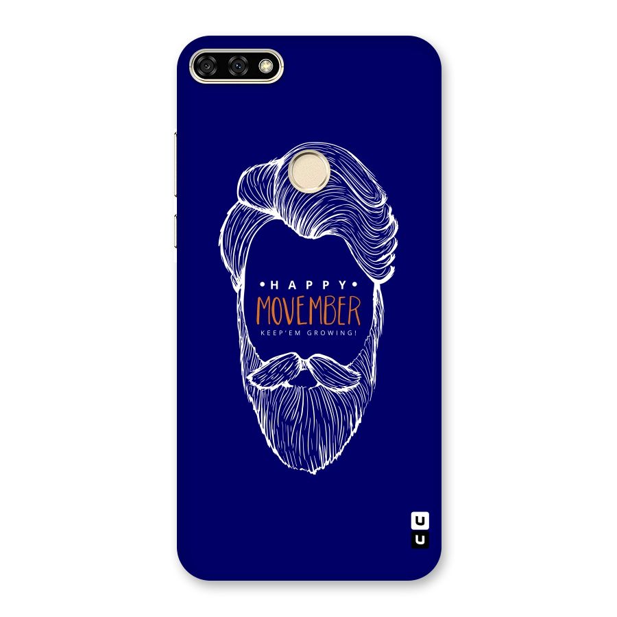 Happy Movember Blue Back Case for Honor 7A