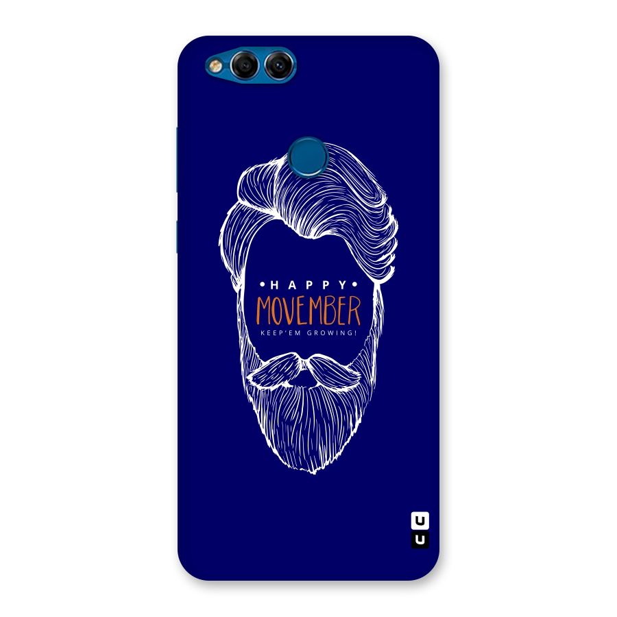 Happy Movember Blue Back Case for Honor 7X