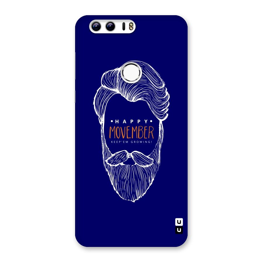 Happy Movember Blue Back Case for Honor 8