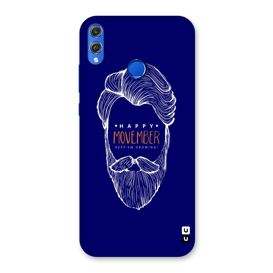 Happy Movember Blue Back Case for Honor 8X