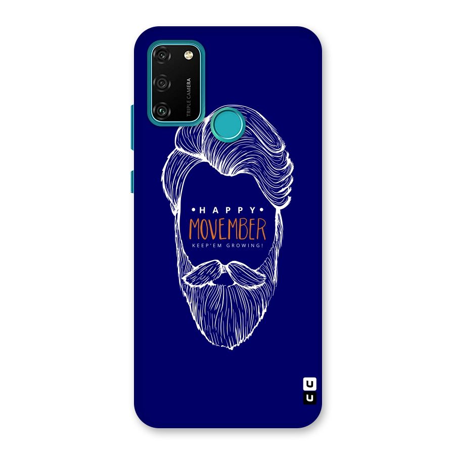 Happy Movember Blue Back Case for Honor 9A