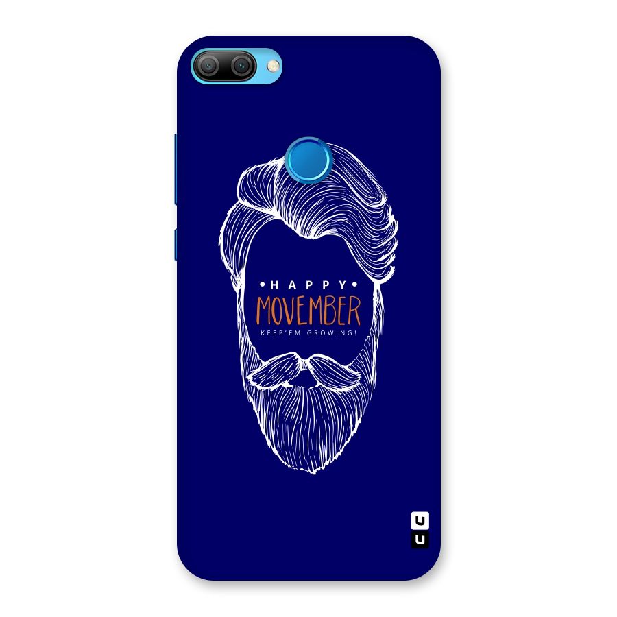 Happy Movember Blue Back Case for Honor 9N