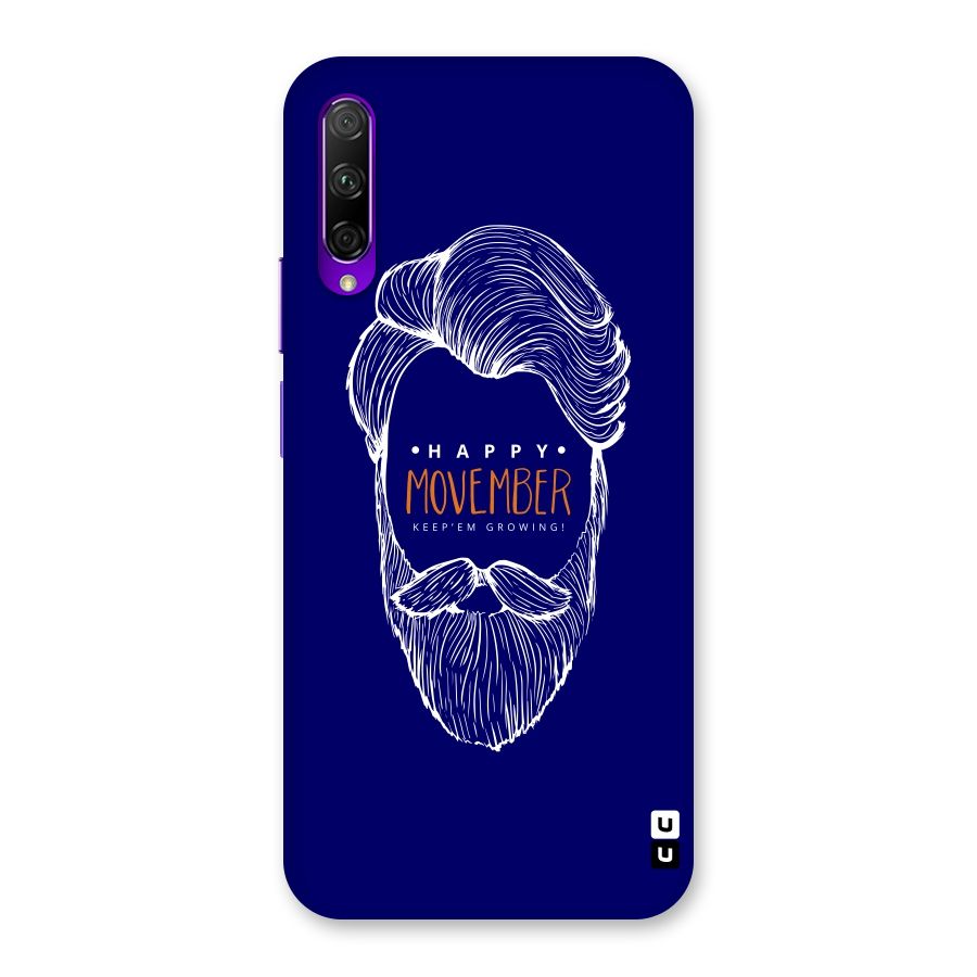 Happy Movember Blue Back Case for Honor 9X Pro
