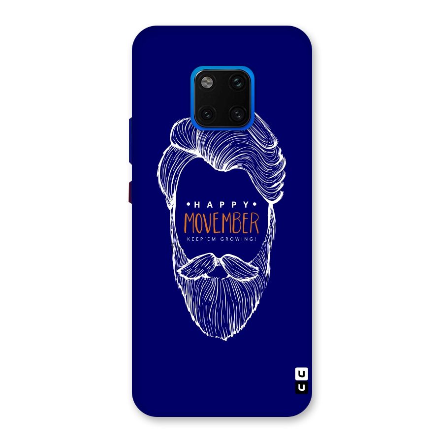Happy Movember Blue Back Case for Huawei Mate 20 Pro