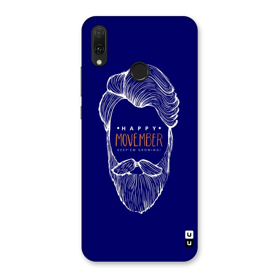 Happy Movember Blue Back Case for Huawei Y9 (2019)
