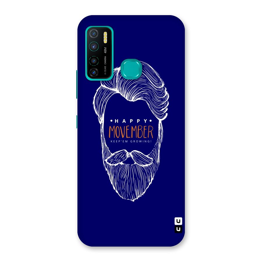 Happy Movember Blue Back Case for Infinix Hot 9 Pro
