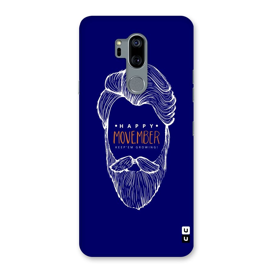 Happy Movember Blue Back Case for LG G7
