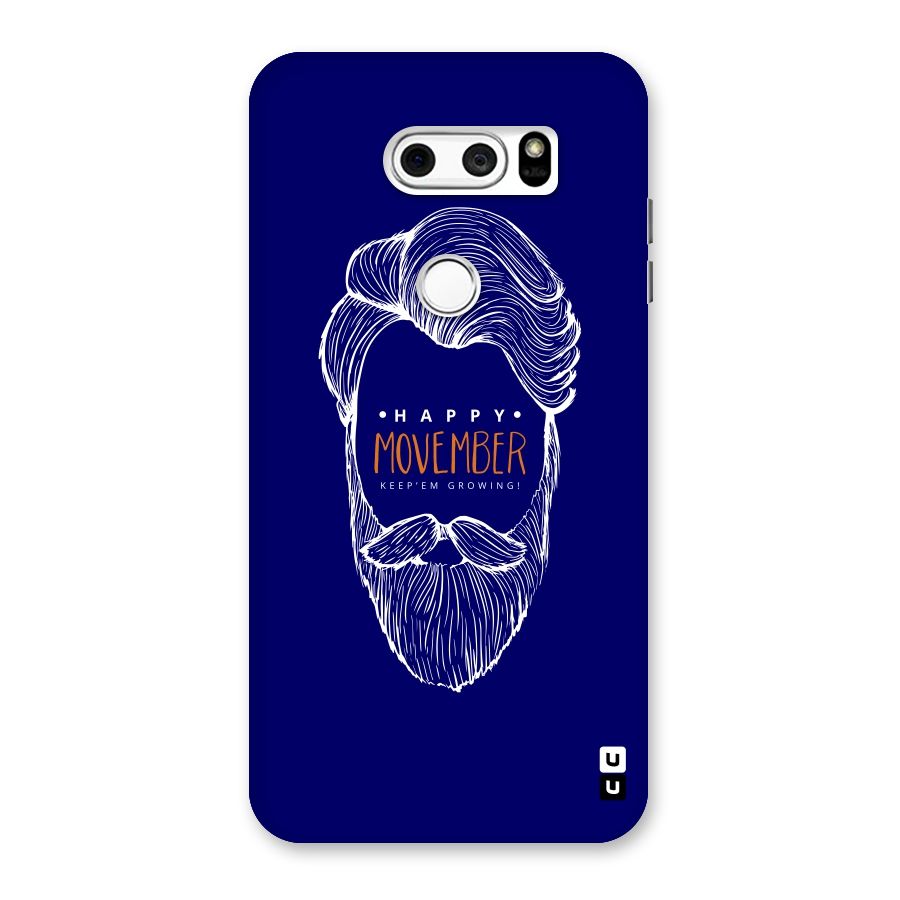 Happy Movember Blue Back Case for LG V30