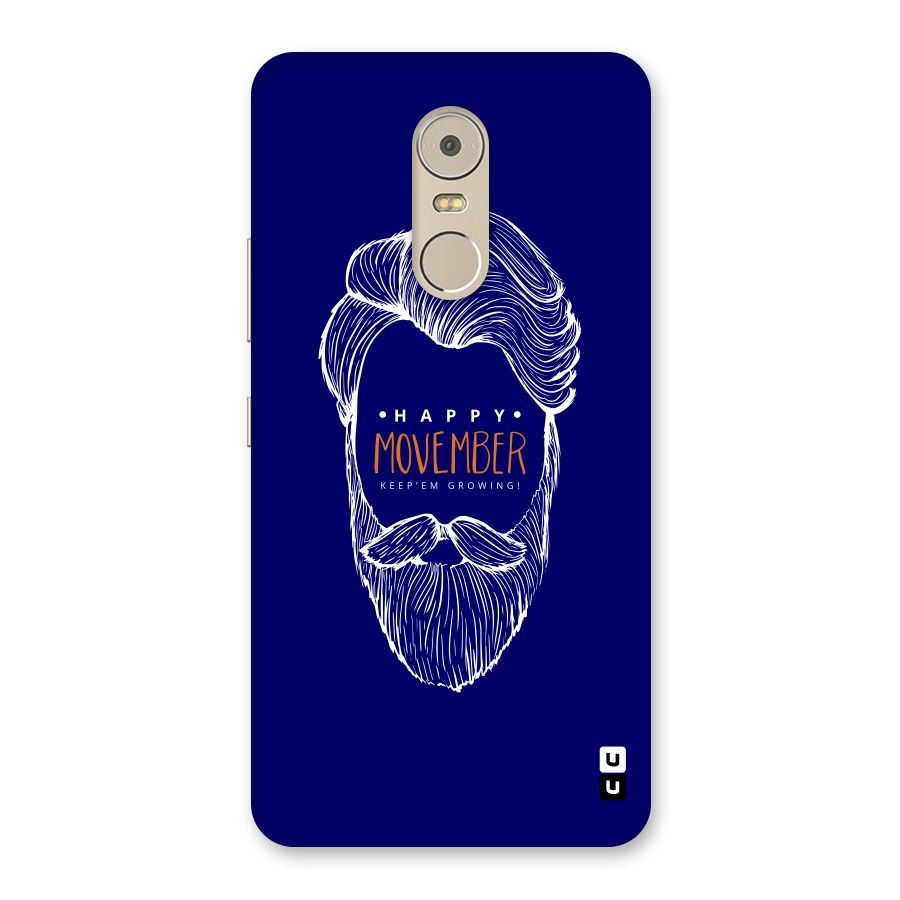 Happy Movember Blue Back Case for Lenovo K6 Note