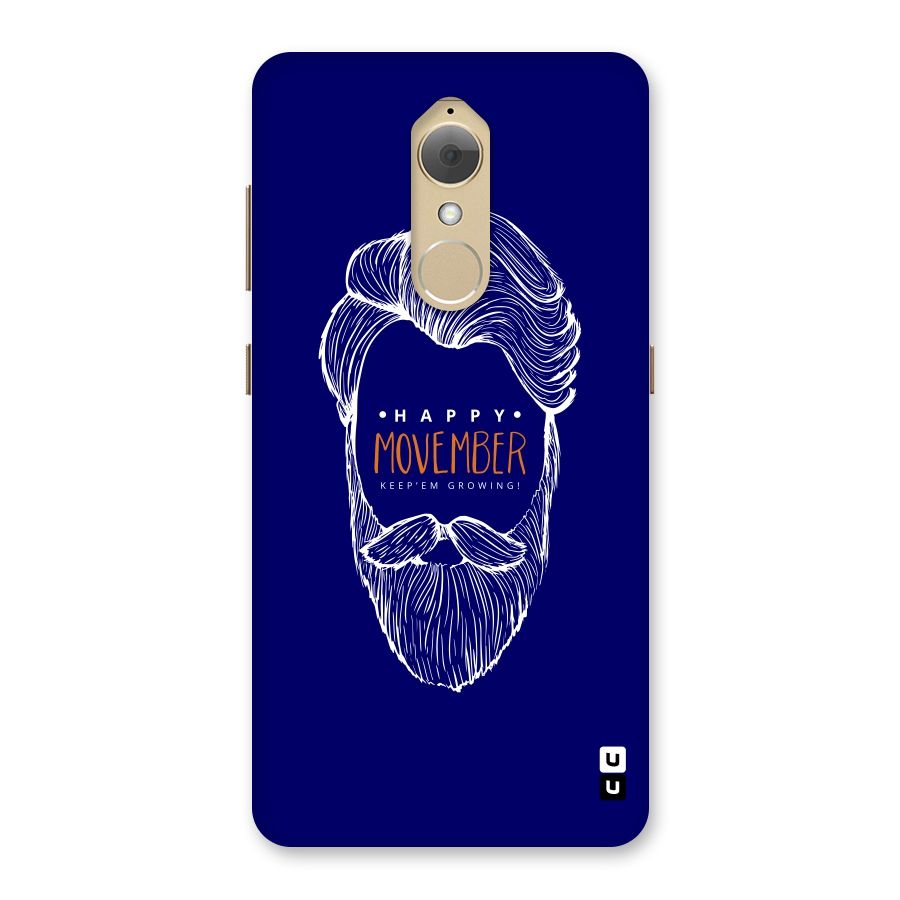 Happy Movember Blue Back Case for Lenovo K8