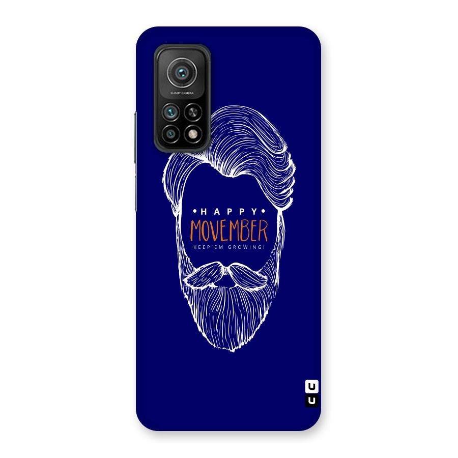 Happy Movember Blue Back Case for Mi 10T Pro 5G