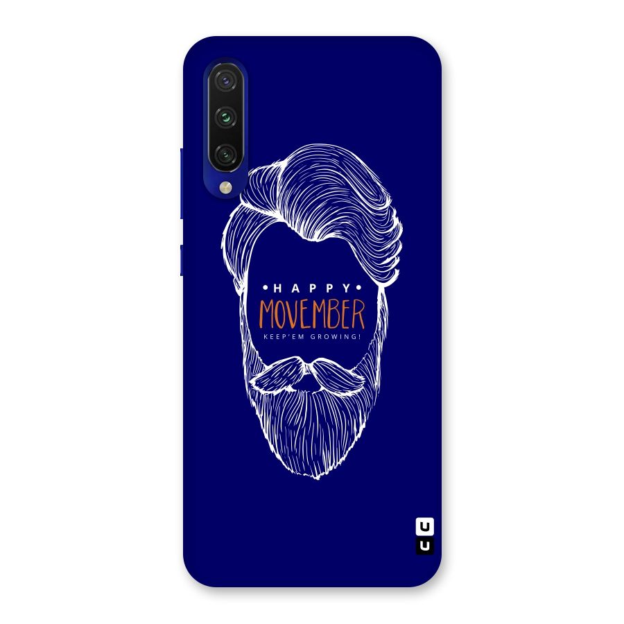 Happy Movember Blue Back Case for Mi A3