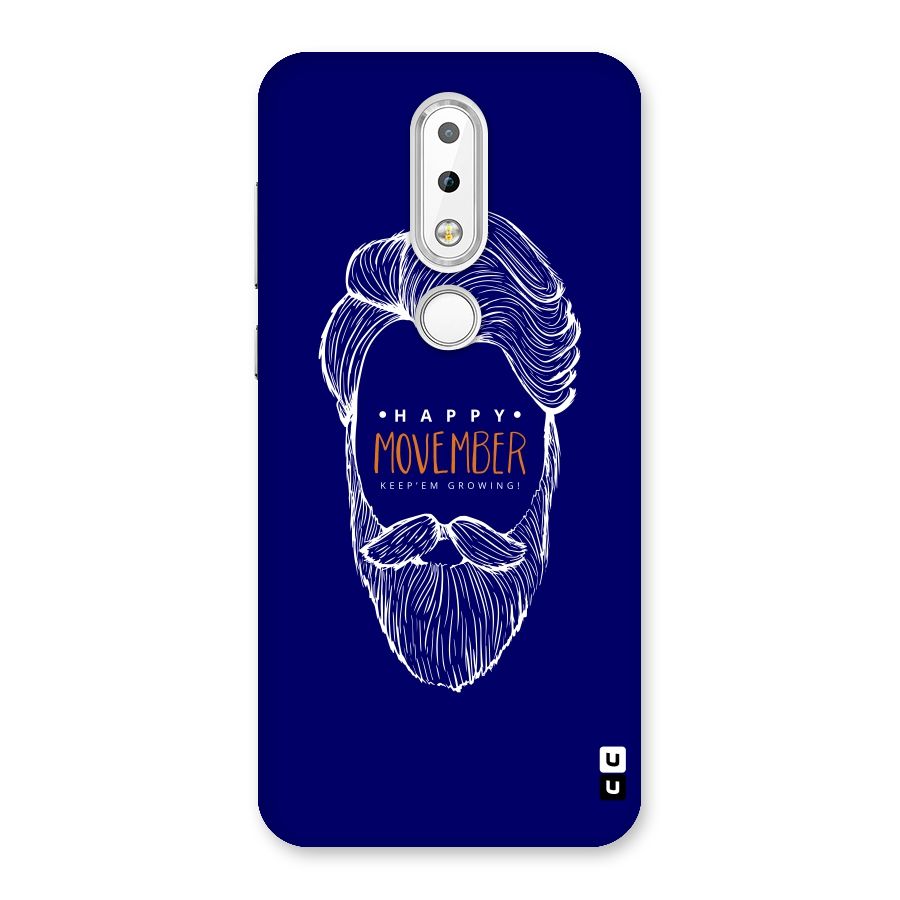 Happy Movember Blue Back Case for Nokia 6.1 Plus