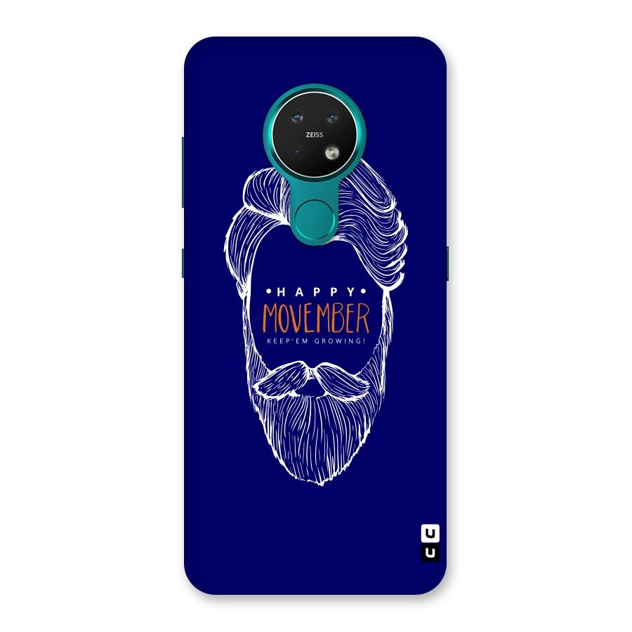 Happy Movember Blue Back Case for Nokia 7.2