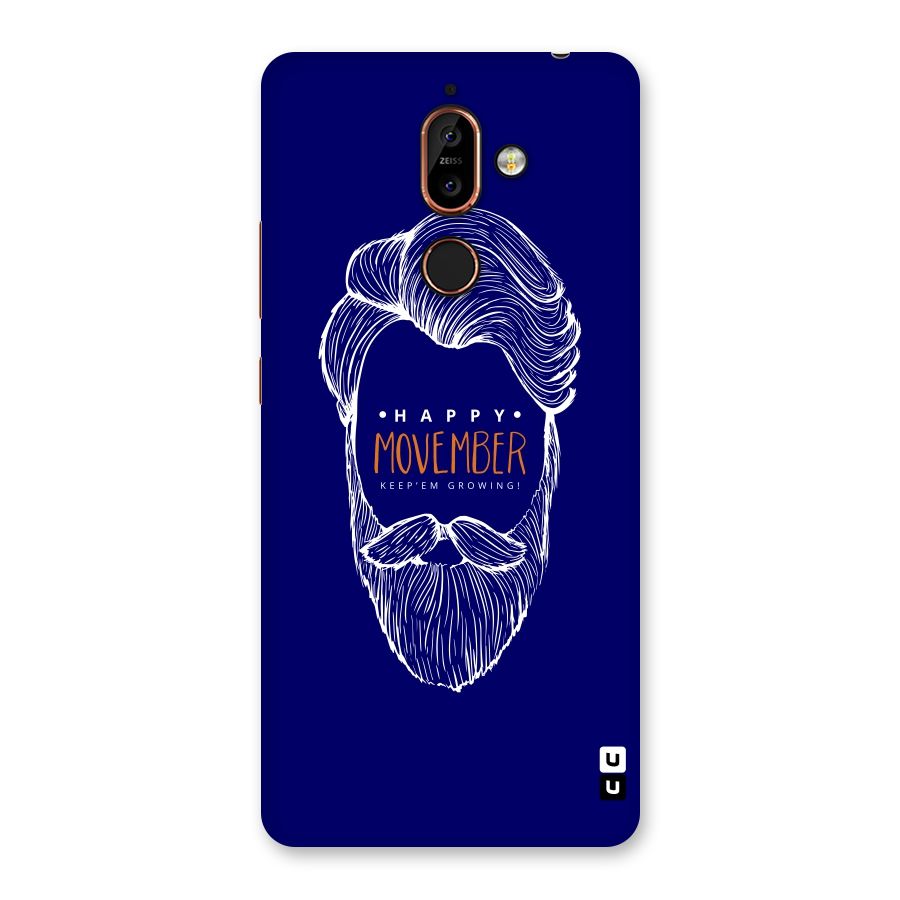 Happy Movember Blue Back Case for Nokia 7 Plus