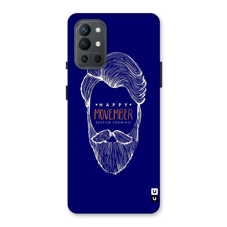 Happy Movember Blue Back Case for OnePlus 9R