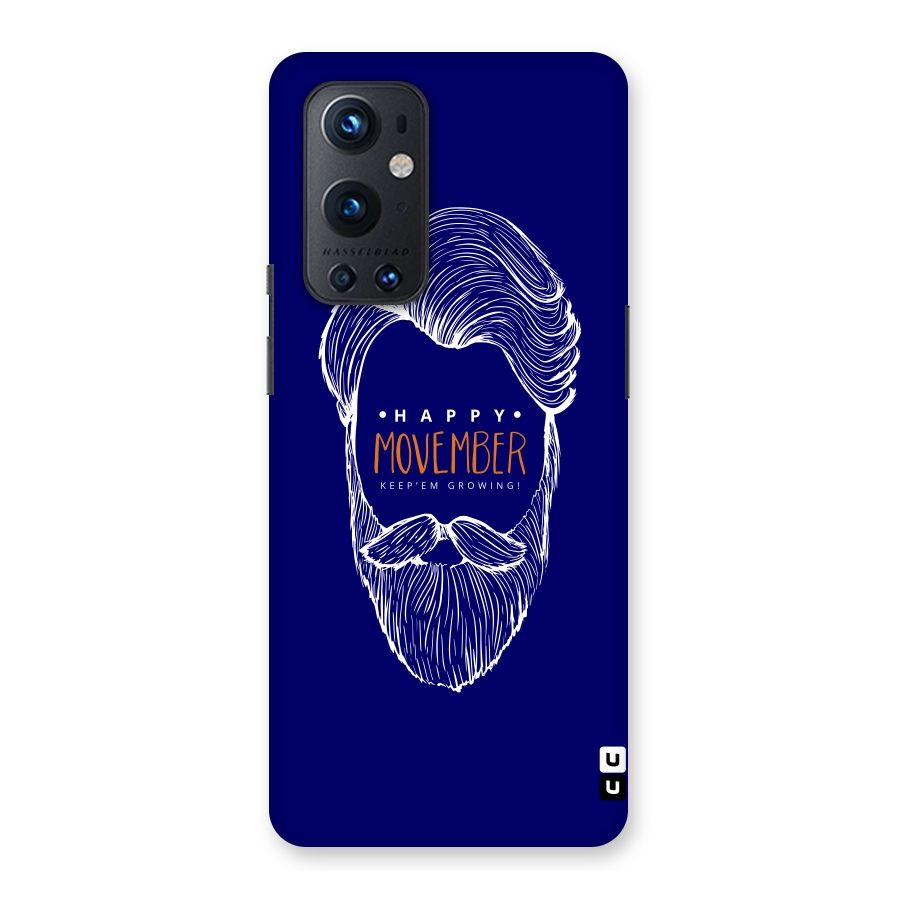 Happy Movember Blue Back Case for OnePlus 9 Pro