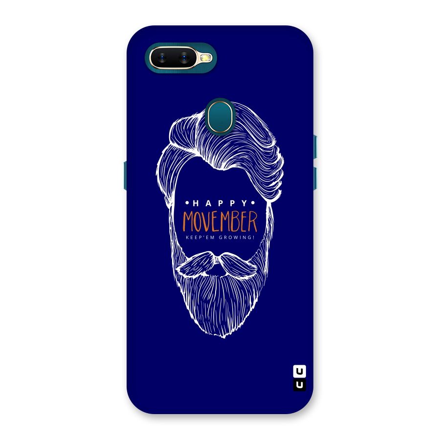 Happy Movember Blue Back Case for Oppo A11k