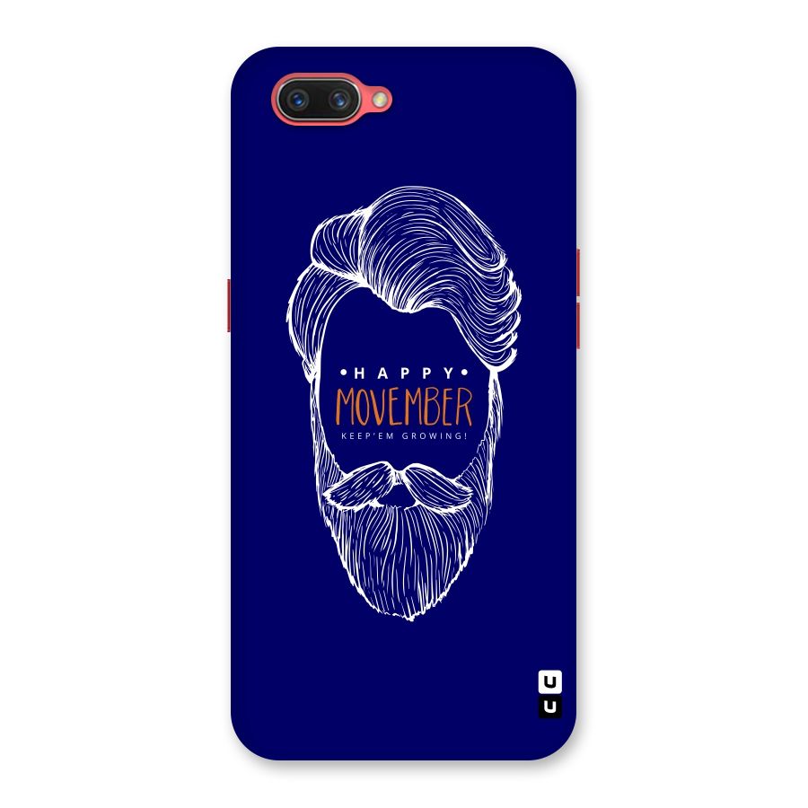 Happy Movember Blue Back Case for Oppo A3s