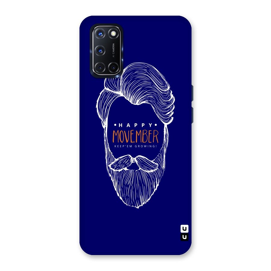 Happy Movember Blue Back Case for Oppo A52