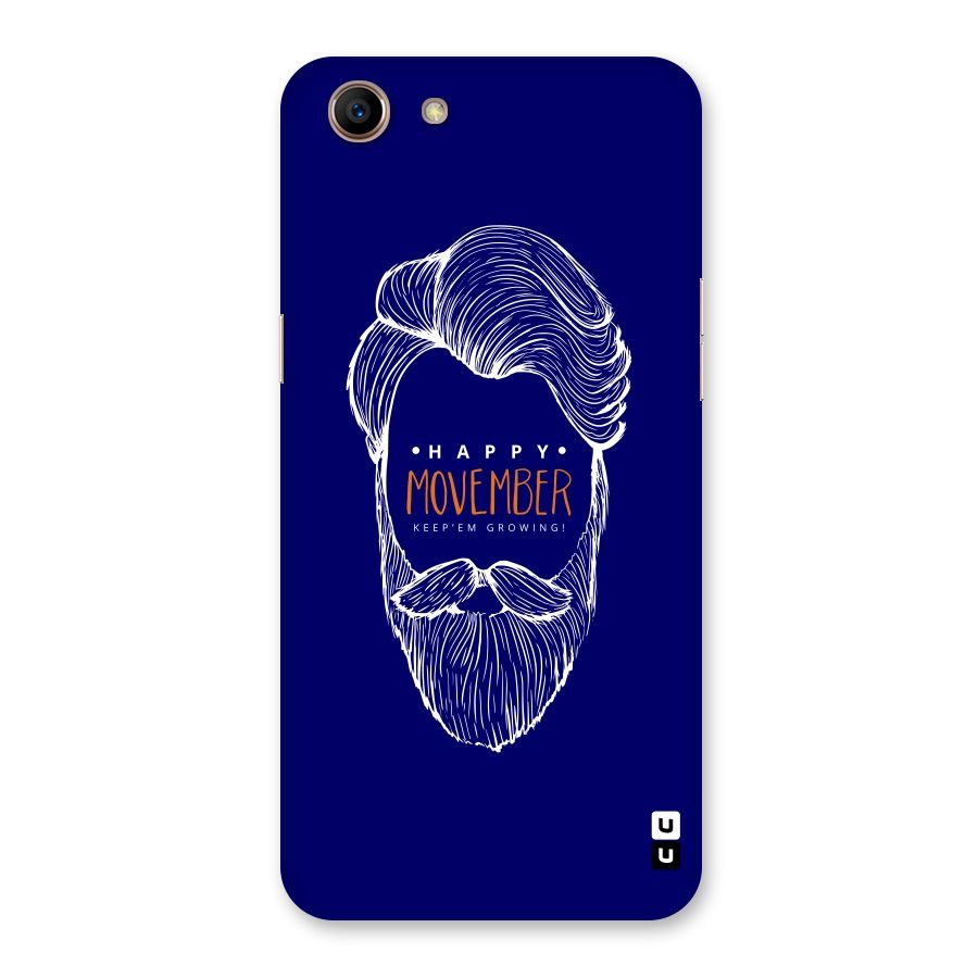 Happy Movember Blue Back Case for Oppo A83 (2018)