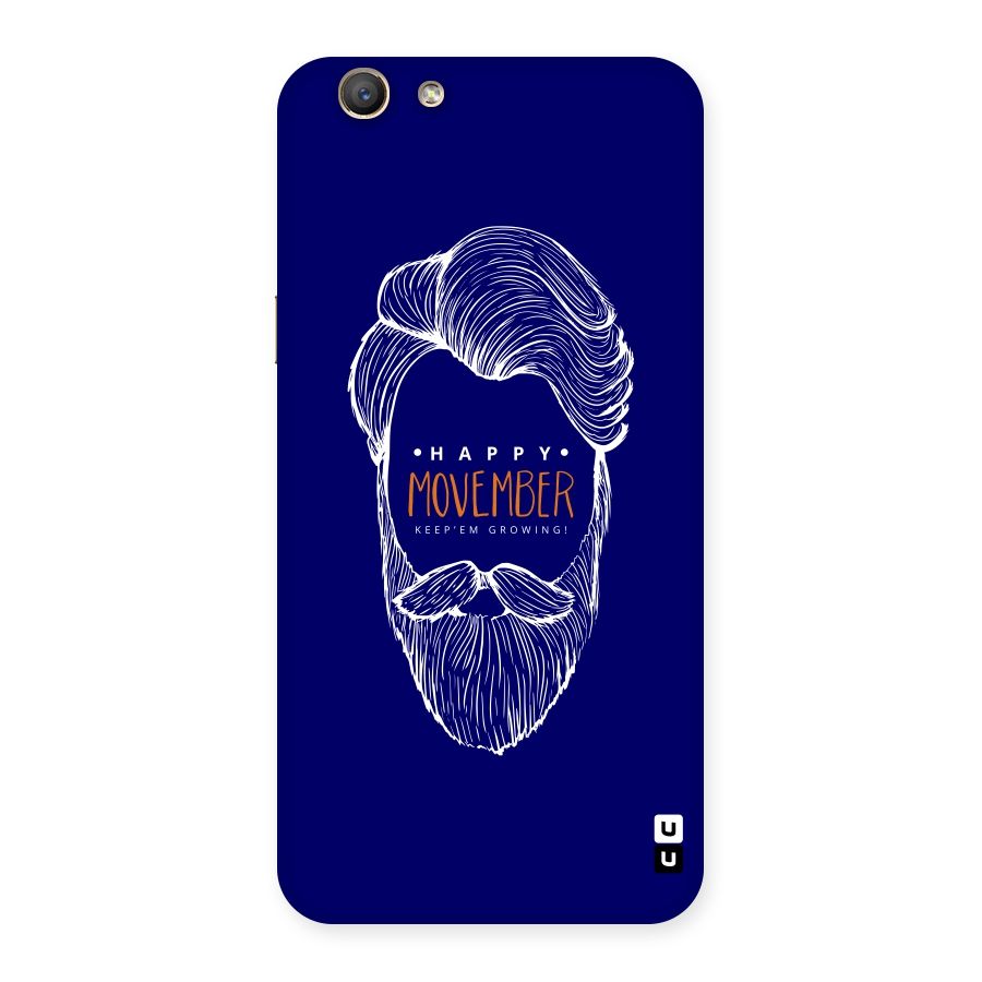 Happy Movember Blue Back Case for Oppo F1s