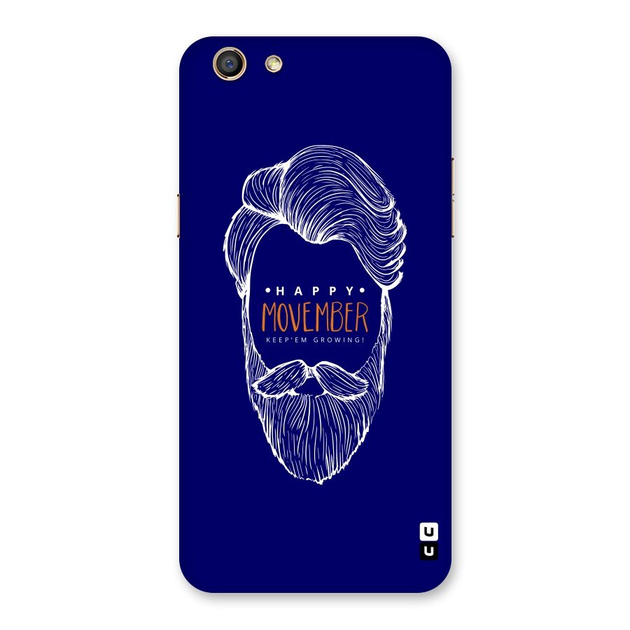 Happy Movember Blue Back Case for Oppo F3