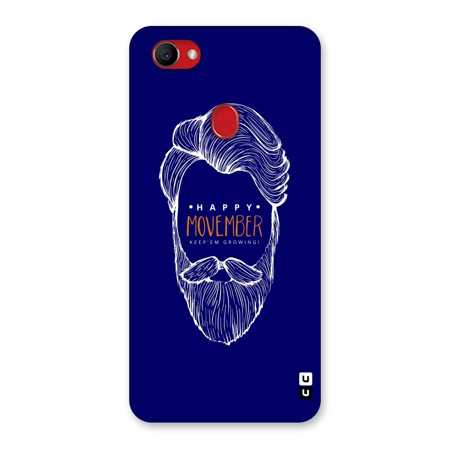 Happy Movember Blue Back Case for Oppo F7