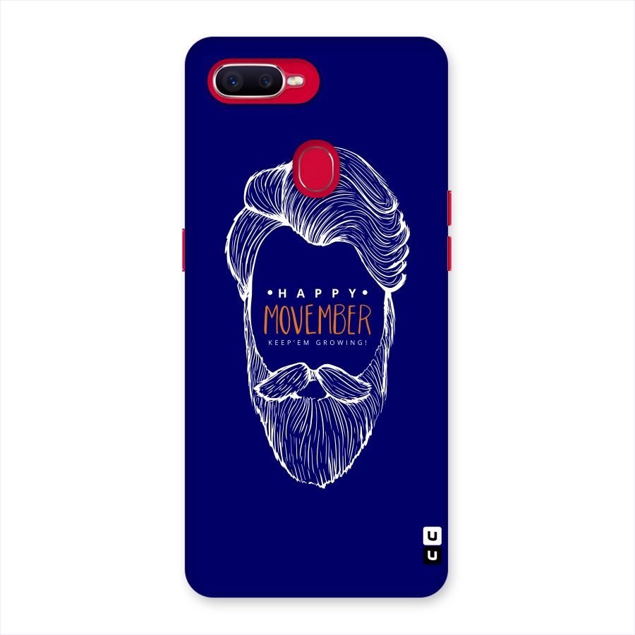 Happy Movember Blue Back Case for Oppo F9 Pro
