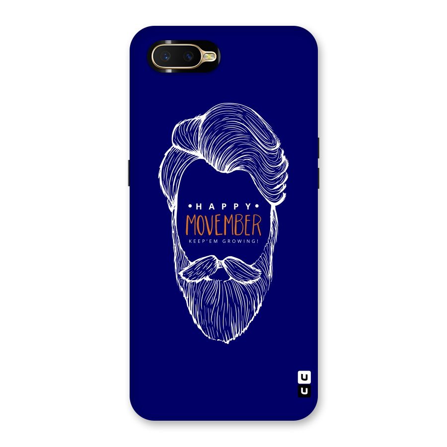 Happy Movember Blue Back Case for Oppo K1