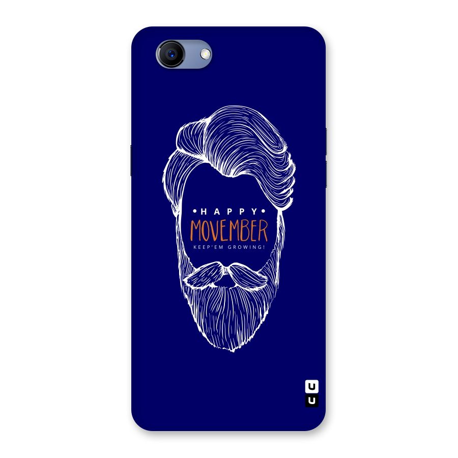 Happy Movember Blue Back Case for Oppo Realme 1