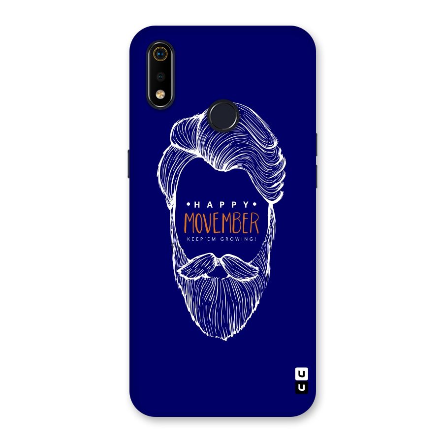 Happy Movember Blue Back Case for Realme 3i