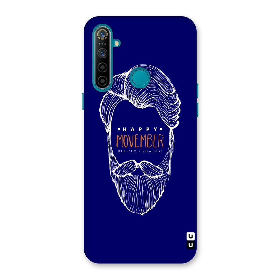 Happy Movember Blue Back Case for Realme 5i