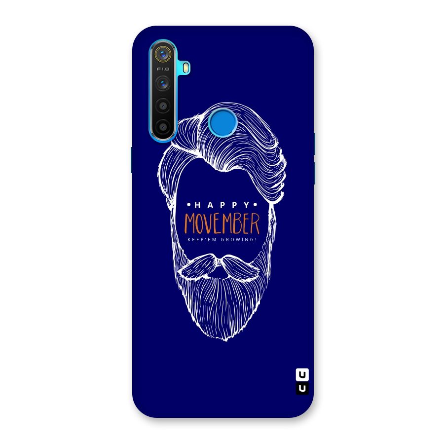 Happy Movember Blue Back Case for Realme 5s