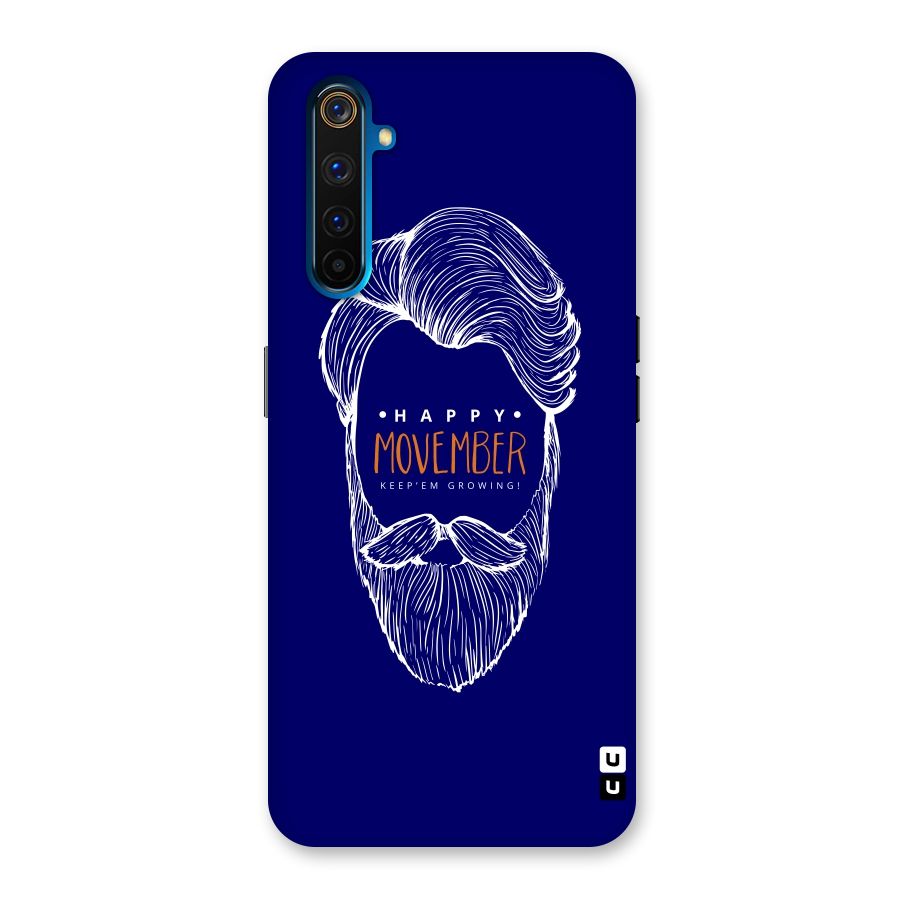 Happy Movember Blue Back Case for Realme 6 Pro